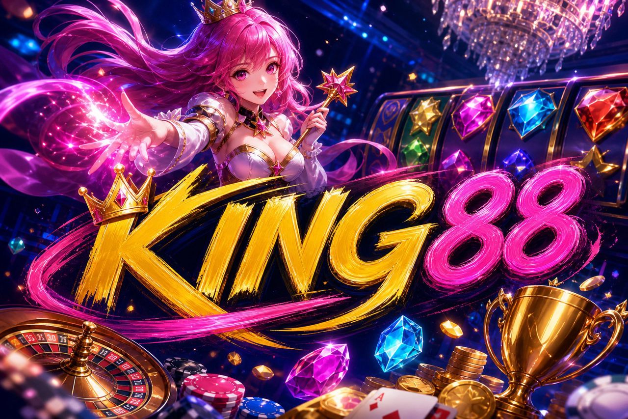 Giao diện trang chủ KING88 với danh mục trò chơi và ưu đãi