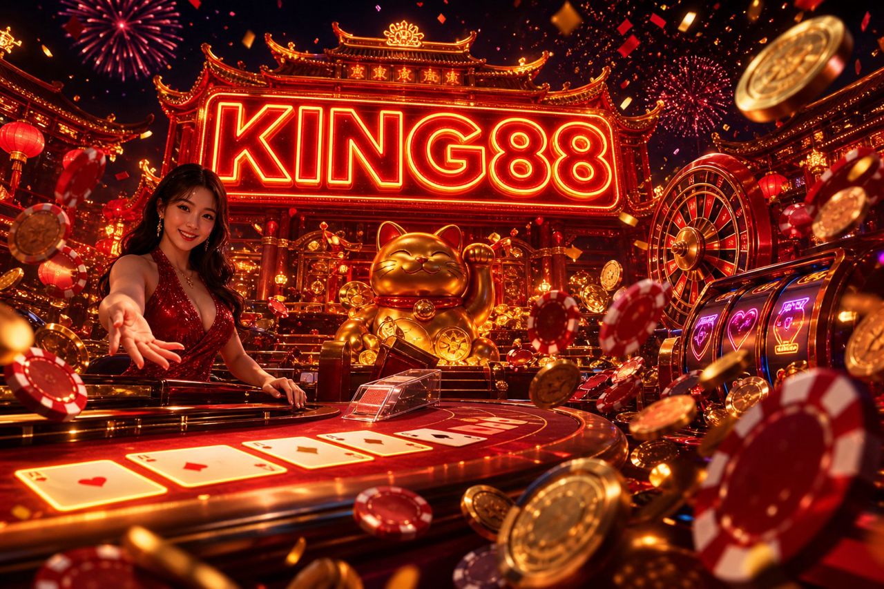Ảnh bìa game Sweet Bonanza 1000 với các biểu tượng trái cây ngọt ngào trên nền KING88