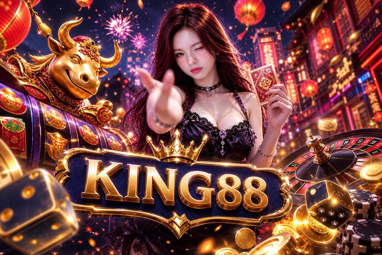 Ảnh bìa game Fortune Ox tại KING88 với biểu tượng chú bò vàng may mắn