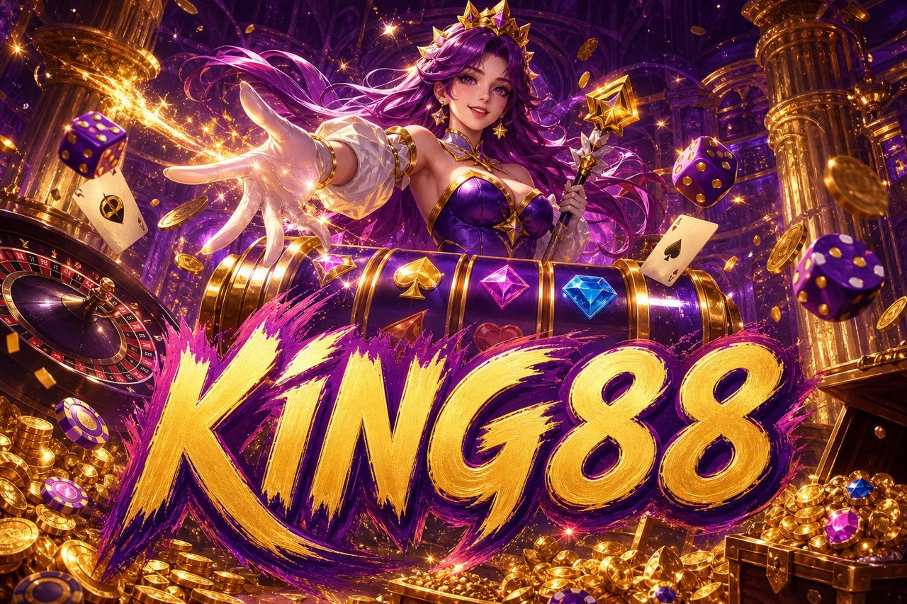 Ảnh bìa trò chơi Wild Ace tại KING88 với bàn bài và giao diện đỏ đen