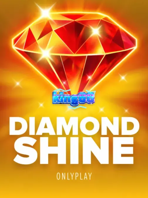 Giao diện trò chơi slot Diamond Shine với phong cách neon rực rỡ